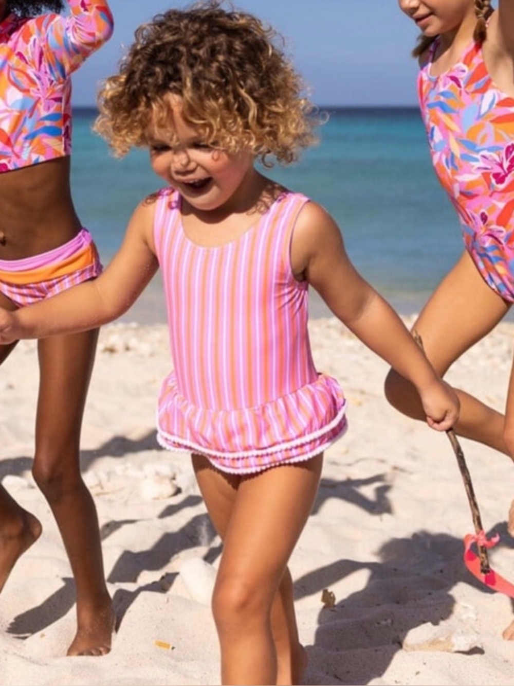 Snapper Rock Stripy Sunset Skort Swimsuit - Size 12-18 Months NEW!